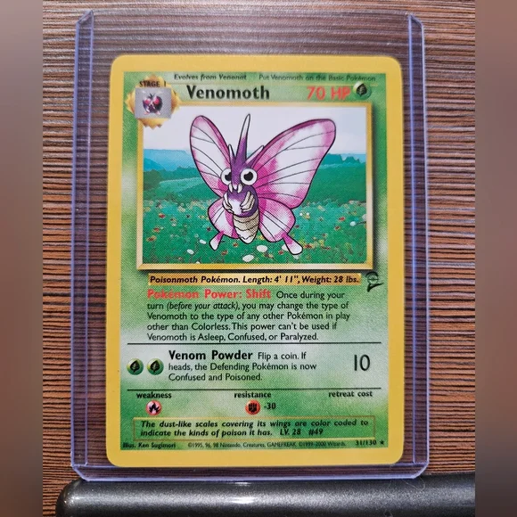 Pokemon Venomoth Trading Card - Picture 1 of 2